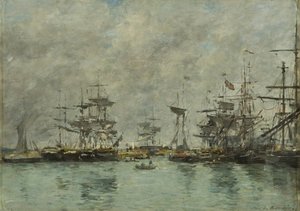 Scena di porto da Eugene Louis Boudin