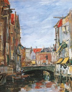La Place Ary Scheffer, Dordrecht da Eugene Louis Boudin