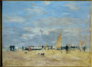 La jetée de Deauville da Eugene Louis Boudin