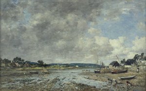 Paesaggio con lavandaie da Eugene Louis Boudin