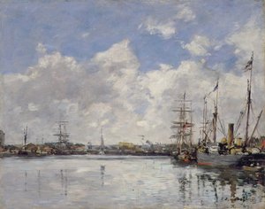 Le Havre, il porto, 1884 da Eugene Louis Boudin