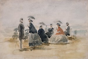 Le Crinoline, 1865 da Eugene Louis Boudin