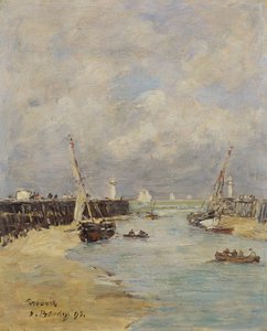 Bassa Marea a Trouville, 1895 da Eugene Louis Boudin
