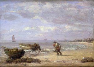 Bassa marea vicino a Honfleur da Eugene Louis Boudin