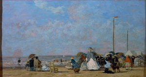 Sulla spiaggia di Trouville da Eugene Louis Boudin