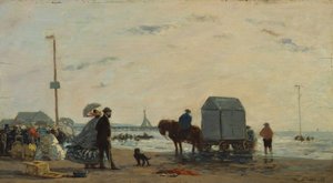 Sulla spiaggia di Trouville, 1863 da Eugene Louis Boudin