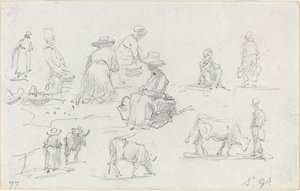 Contadini e Mucche [recto], 1877