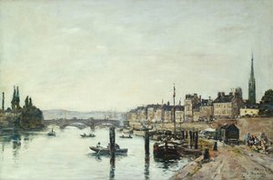 Rouen, la Senna e il ponte Corneill da Eugene Louis Boudin