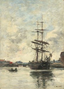 Nave sulla Touques da Eugene Louis Boudin