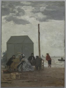 La Spiaggia di Deauville da Eugene Louis Boudin