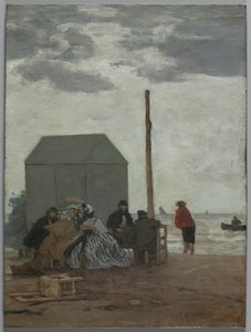 La spiaggia di Deauville da Eugene Louis Boudin