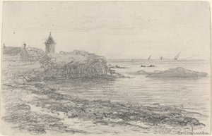 La Costa a Concarneau, metà-fine XIX secolo da Eugene Louis Boudin