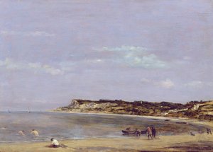 La costa a La Heve, 1856 da Eugene Louis Boudin