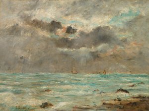La costa a Trouville, c.1865-1900