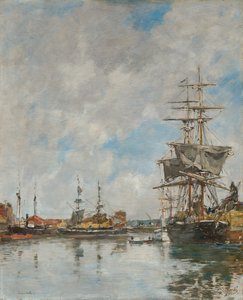 Il molo di Deauville, 1891 da Eugene Louis Boudin