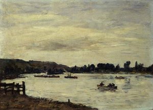 La Senna vicino a Rouen da Eugene Louis Boudin