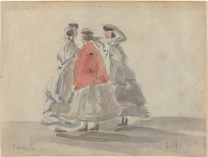 Tre donne a Trouville da Eugene Louis Boudin