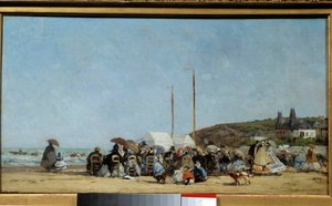 Spiaggia di Trouville da Eugene Louis Boudin
