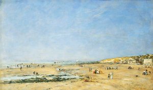 Trouville, Vista Generale della Spiaggia, 1890 da Eugene Louis Boudin