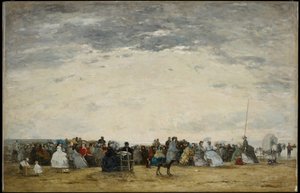 Villeggianti sulla spiaggia di Trouville
