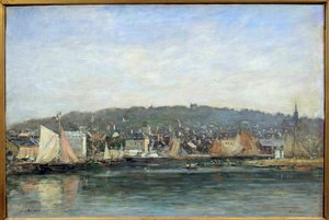 Veduta del porto di Trouville