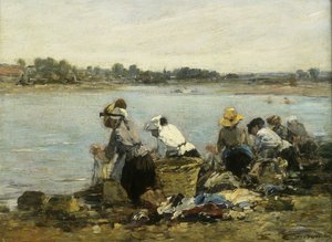 Lavandaie a la Torque da Eugene Louis Boudin