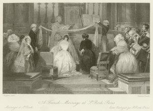 Un matrimonio francese a St Roch da Eugene Louis Lami