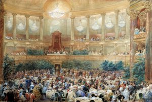 Cena offerta da Napoleone III alla Regina Vittoria nella sala dell