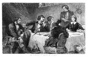 Illustrazione di Eugène Lami di “Mimi de Pinson” di Alfred de Musset da Eugene Louis Lami
