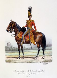 Chevau-Légers della Guardia del Re, Maresciallo dei Logis di 1a Classe, 1814-15