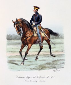 Chevau-Légers de la Garde du Roi, Tenue de Manége, 1814-15 da Eugene Titeux