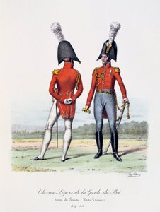 Chevau-Légers della Guardia del Re, Tenuta di Società e Piccola Tenuta da Eugene Titeux