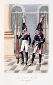 Gardes-du-Corps de Roi, Servizio di Castello, 1814