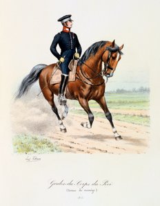 Gardes-du-Corps de Roi, tenuta di maneggio da Eugene Titeux