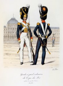 Gardes a pied ordinaires du Corps de Roi, 1817-30 da Eugene Titeux