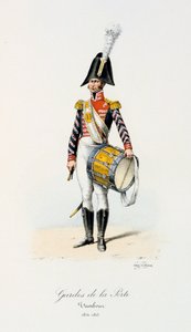 Gardes de la Porte, Tamburino, 1814-15 da Eugene Titeux