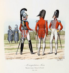 Mousquetaires Noirs, Grande Tenue e Tenue de Société, 1814-15