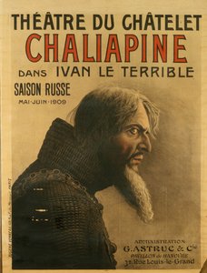 Poster per la Saison Russe al Théâtre du Châtelet da Eugene Verneau