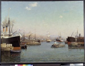 Il porto di la Joliette da Eugene de Barberis