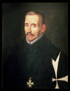 Ritratto di Lope Felix de Vega Carpio (1562-1635) c.1630 da Eugenio (attr. to) Caxes