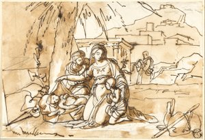 Madonna con Bambino, Sant