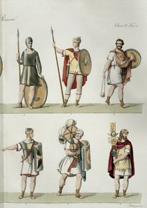 Soldati romani (dettaglio) da Eugenio Bosa