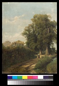 I dintorni di Milano delle Lavandaie a Magolfa, 1870 da Eugenio Gignous