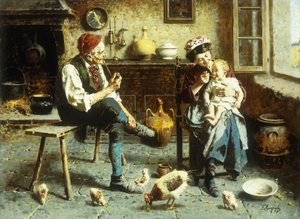 La famiglia felice da Eugenio Zampighi