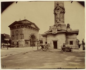Ex Barriera del Trono (Padiglione e Colonna del Casello) da Eugène Atget