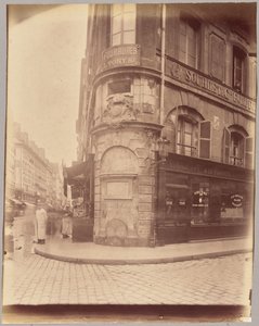 Fontaine de la Reine, rue Greneta e rue Saint-Denis da Eugène Atget