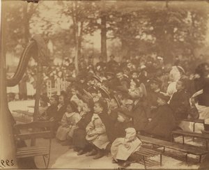 Guignol, Jardin du Luxembourg da Eugène Atget