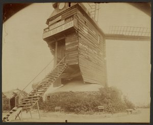 Montmartre, Moulin de la Galette, Rue Lepic da Eugène Atget