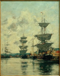 Bacino del porto di Deauville da Eugene Louis Boudin