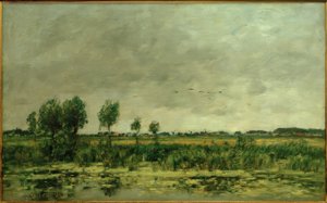 Palude vicino a Honfleur da Eugene Louis Boudin